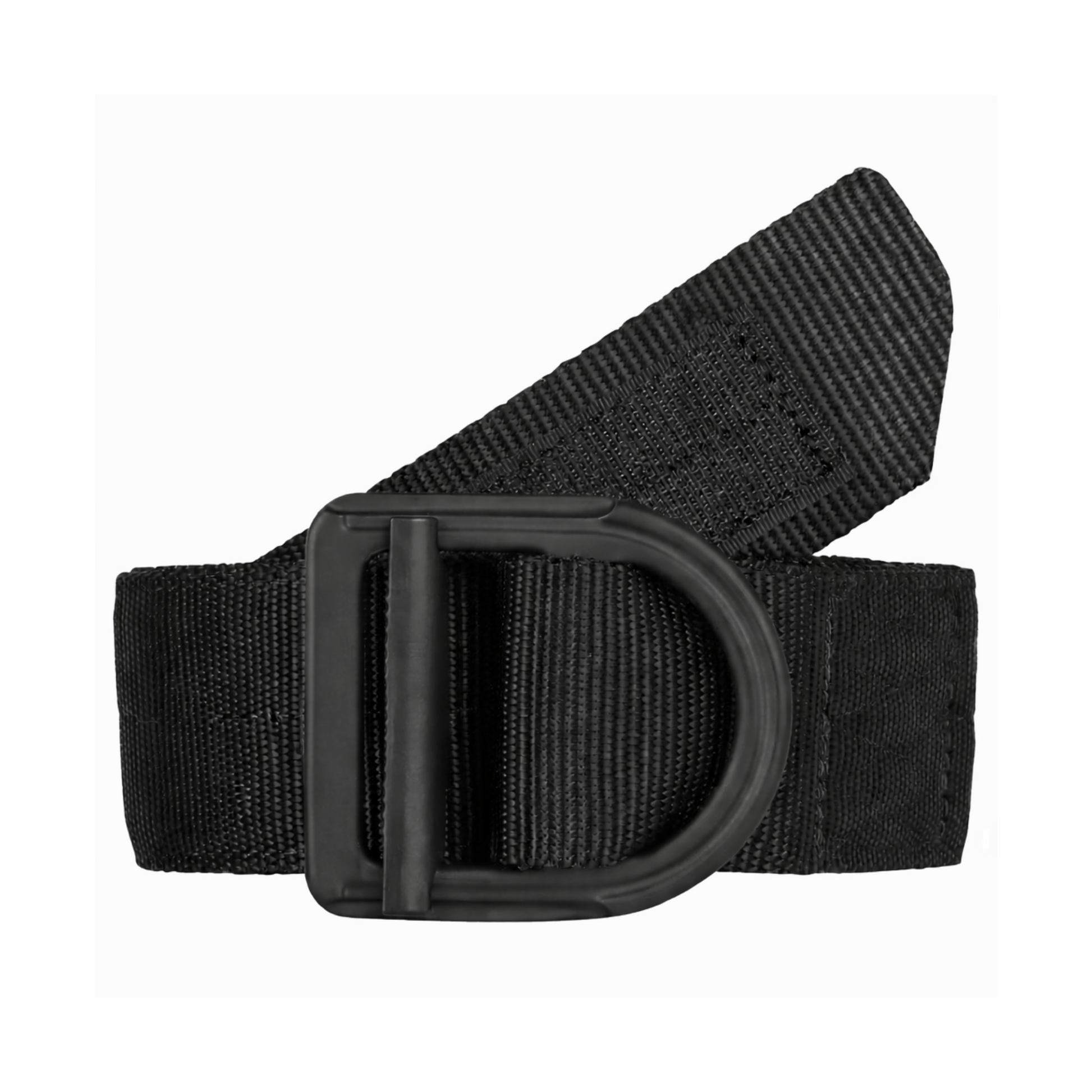 Heavy duty tactical battle belt buckle with reinforced nylon strap and secure D-ring design