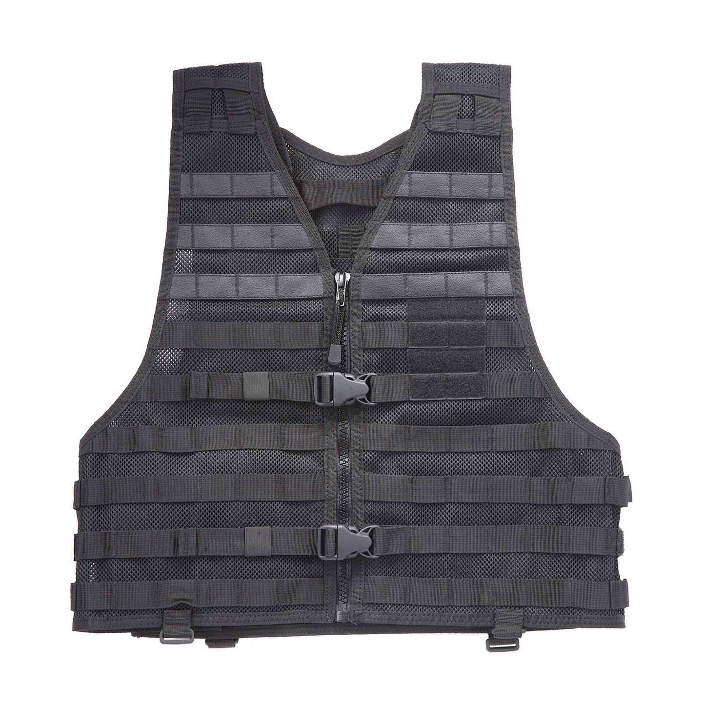LBE style tactical vest front view with breathable mesh and MOLLE webbing