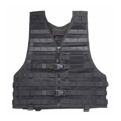 LBE style tactical vest front view with breathable mesh and MOLLE webbing