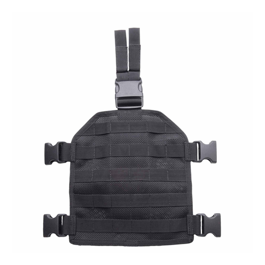modular tactical thigh rig with molle platform and adjustable leg straps for duty and tactical use